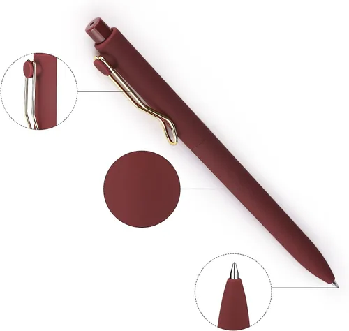 Vista 3 de WY WENYUAN Bolígrafos de Punto Fino de Escritura Suave, Bonitos Bolígrafos para Diarios, Hermosos Bolígrafos para Maestros, Tinta Negra de 1.0 Mm