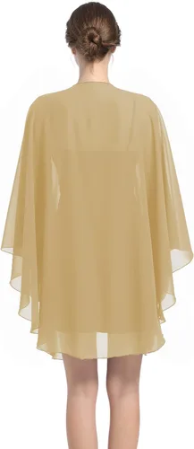 Vista 4 de Baoqiya Chales y envolturas de gasa para fiesta de boda, bufanda para mujer, vestido de noche nupcial en vestidos de ocasiones especiales