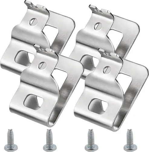 Vista 8 de Juego de 2 clips para cinturón Dewalt 304 de acero inoxidable para herramientas de taladro Dewalt, clips Dewalt, con tornillos para Dewalt N268241