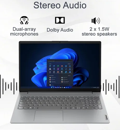 Vista 9 de Lenovo V15 - Computadora portátil, 15.6" FHD, AMD Ryzen 5 7520U