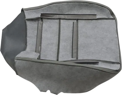 Vista 5 de NLQR Funda de asiento de cuero para parte inferior del conductor y del pasajero, color gris pedernal, compatible con Ford F250 F350 Lariat 2003 2004