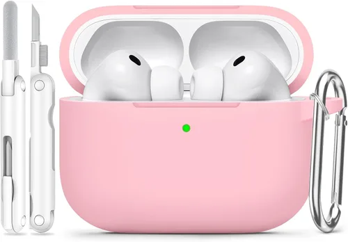 Vista 15 de Funda para AirPods Pro 3 (2025), funda protectora de silicona suave compatible con Estuche Apple AirPods Pro de 3ª generación con kit de limpieza