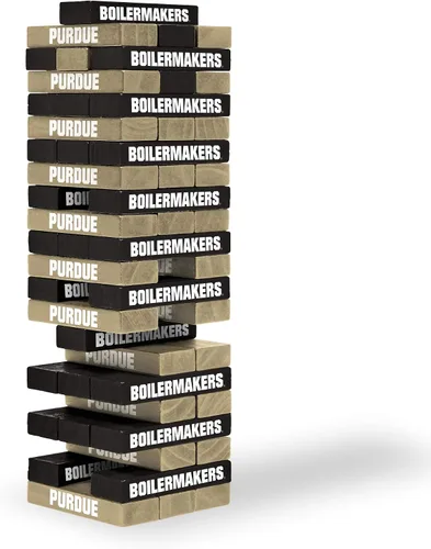 Vista 12 de Wild Sports NCAA Pro Football Tabletop Stackers Block Game for College Football Fan, Dorm Game, Tailgate