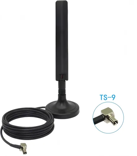 Vista 7 de 10dBi 5G 4G LTE Antena TS9 Magnética Paquete de 2 MIMO para Nighthawk M6 M5