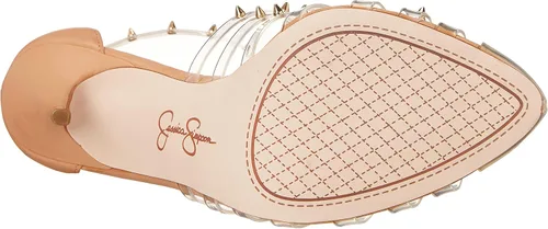 Vista 4 de Jessica Simpson Westah - Zapatos de tacón con correa en el tobillo para mujer