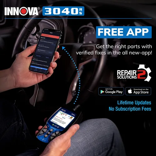 Vista 7 de INNOVA 3040RS, escáner OBD2, transmisor de datos en vivo, probador de batería/alternador, reinicio de la luz de motor/luz de freno/luz de aceite