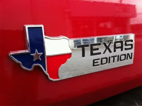 Vista 6 de Muzzys Insignia de emblema XL Texas Edition se adapta a la puerta trasera F150 F250 F350, universal para Ram Tundra, Tacoma, F150, Silverado, Titán