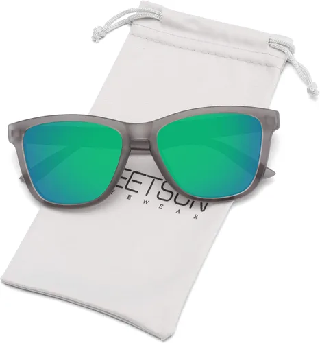 Vista 12 de Meetsun - Lentes de sol polarizados, unisex, modernos, con estilo de diseñador, clásico y retro A1 Negro Brillante