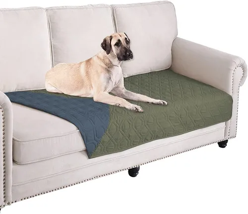 Vista 112 de Ameritex Manta Impermeable Reversible Cubierta para Cama de Perro Manta para Mascotas para Muebles Cama Sofá Sillón