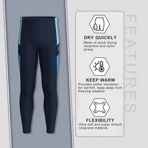 Vista 2 de GoldFin Pantalones cortos de neopreno para hombres y mujeres, pantalones de neopreno de 0.069 pulgadas/0.118 pulgadas para deportes acuáticos, surf