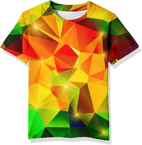 Vista 13 de Neemanndy Camisetas de manga corta con estampado 3D para adolescentes y niñas de 6 a 16 años Diseño 1
