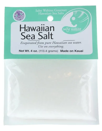 Vista 7 de Salty Wahine Gourmet Hawaiian Sea Salts, Lava negra, 4 onzas