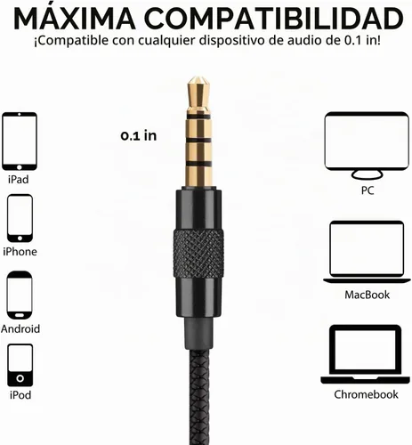 Vista 5 de LUDOS SPECTA - Auriculares intraurales con cable, auriculares con micrófono para llamadas claras, aislamiento de ruido, para iPhone, iPad, Samsung