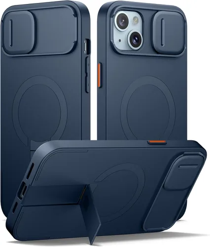 Vista 100 de SURITCH Funda para iPhone Air con cubierta de control de cámara, funda deslizante para cámara y soporte ajustable, compatible con MagSafe, a prueba