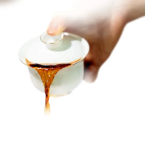 Vista 3 de TAETEA Té Puer maduro 'Gong Ting Zhen Cang', hoja suelta, té negro de Pu-erh fermentado envejecido para bebida diaria y regalo (1.76 onzas)