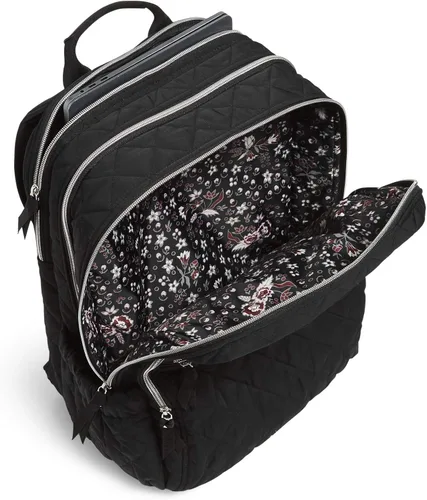 Vista 5 de Vera Bradley Mochila Campus XL Performance Twill para mujer, Negro