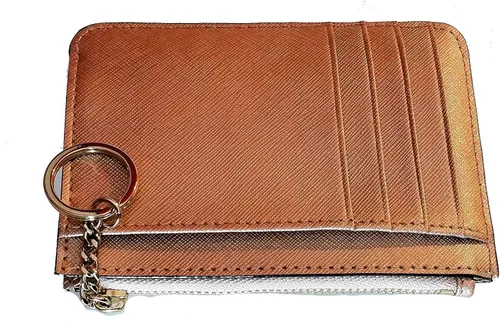 Vista 3 de Kate Spade New York Laurel Way Bitsy - Estuche para tarjetas con llavero color oro rosa, Oro rosado