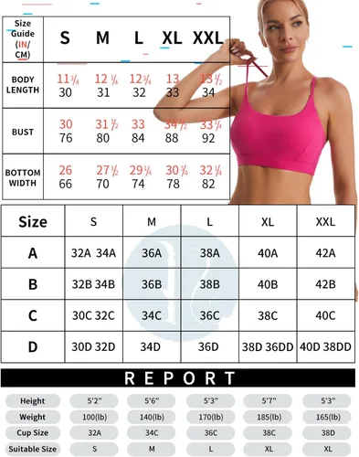 Vista 6 de RUNNING GIRL Brasier deportivo con espalda en Y para mujer, de impacto medio, sin varillas, acolchado, para yoga, camiseta corta para correr