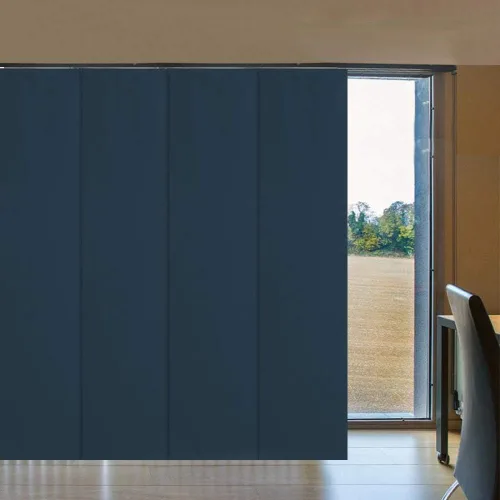 Vista 19 de LETAU - Persianas corredizas 100% opacas con riel, hechas verticalmente para ventanas grandes, puertas corredizas, espacios abiertos y divisores