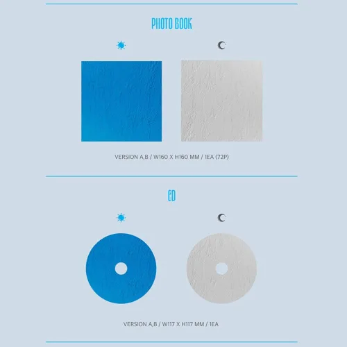 Vista 3 de Kang Daniel 1er mini álbum cian (incluido el beneficio de preventa (póster, tarjeta fotográfica), una tarjeta de fotos acrílica al azar)