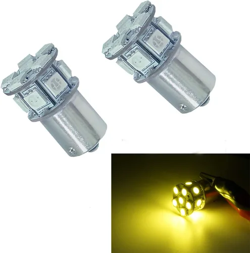 Vista 25 de PA 2 bombillas LED azules 13SMD 1156 para señal de giro, marcador lateral