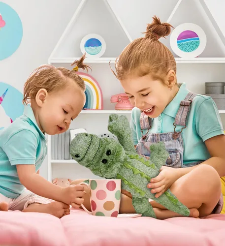 Vista 5 de Puzzled DolliBu - Animal de peluche grande y súper suave, lindos animales de peluche realistas para niñas, niños y adultos, regalos de animales