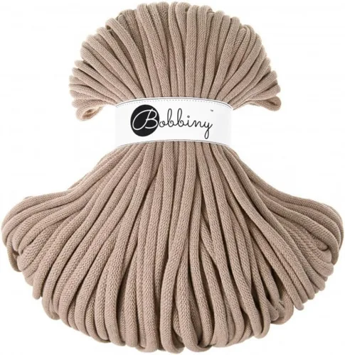 Vista 21 de Bobbiny - Cordón trenzado de macramé jumbo de 9 mm (color aloe), 108 yardas/330 pies