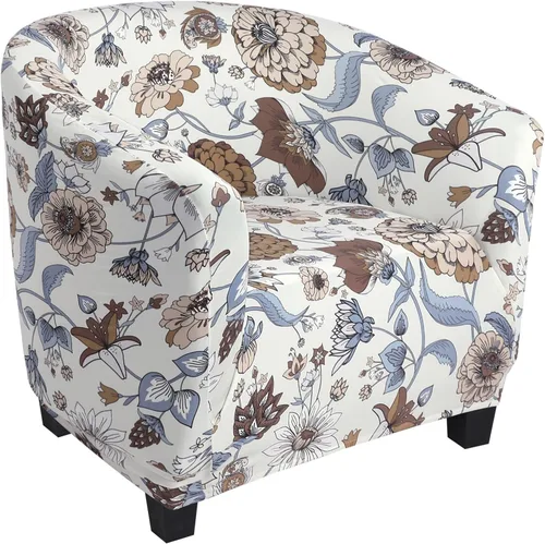 Vista 28 de SearchI Funda Elástica para Silla Club, Fundas Elásticas para Silla Barrel, Fundas Estampadas para Silla Tub, Funda de Elastano Suave para Sillón