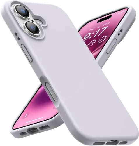 Vista 10 de Funda diseñada para iPhone 16, Funda Protectora de Teléfono de Silicona Líquida a Prueba de Golpes con Forro de Microfibra Suave Antiarañazos Ultra