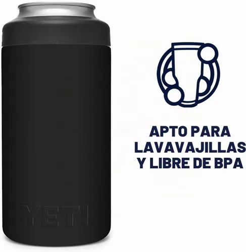 Vista 5 de YETI Rambler - Aislador de latas altas Colster de 16 onzas para Tallboys y latas de 16 onzas, color negro