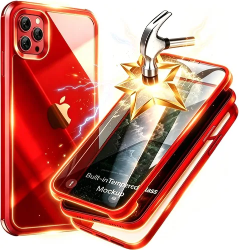 Vista 20 de Funda para iPhone 11 con protector de pantalla [vidrio templado 9H integrado], protección de cuerpo completo 360 de doble capa protectora