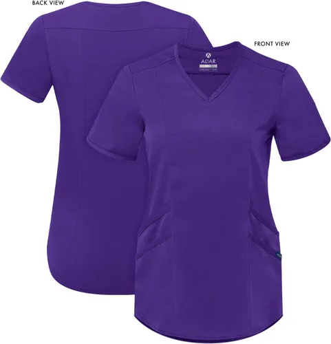Vista 5 de Adar Pro Scrubs - Camiseta médica moderna con cuello en V