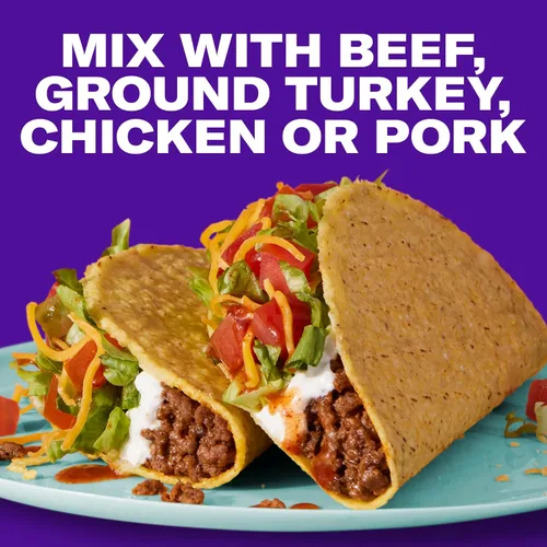 Vista 6 de Taco Bell, Mezcla de condimentos para tacos reducidos en sodio, 1 onza