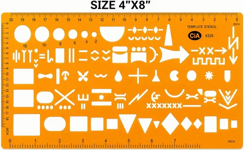 Vista 3 de Gotical NATO Military Map Reading Templates: Flexible Plastic Soldier Outdoor Map Reading (Pack of 1 - NATO Standard Graph)
