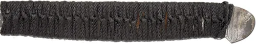 Vista 4 de Acero de Damasco real forjado hecho a mano - Espada vikinga templada de hoja fija - Espadas Gladius Full Tang