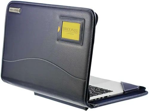 Vista 2 de Serie Contour - Funda protectora de piel resistente azul - Compatible con portátil CHUWI CoreBook XPro de 15,6