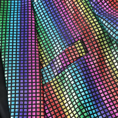 Vista 6 de WULFUL Traje de discoteca de 2 piezas para hombre, disfraz de los años 70, chaqueta y pantalones de lentejuelas para fiesta de Halloween, trajes