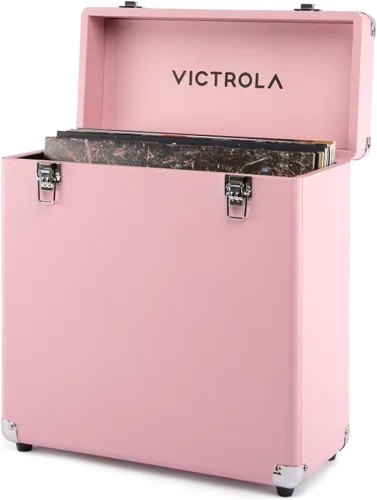 Vista 10 de Victrola Collector – Estuche de almacenamiento para discos de vinilo – Capacidad para más de 30 discos de vinilo para tocadiscos, hardware