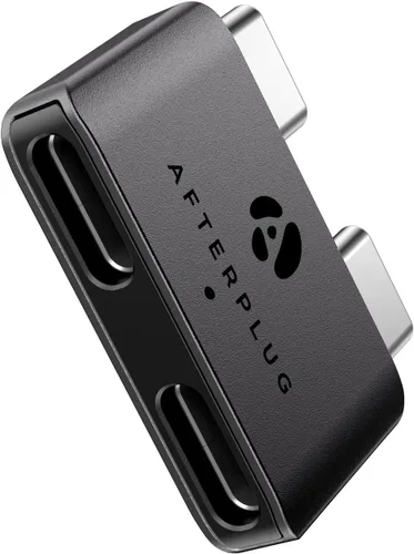 Vista 7 de Extensor USB-C dual para MacBook con funda, adaptador de paso Medianoche