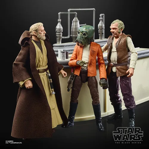 Vista 3 de Star Wars Exxclusive The Black Series The Power of The Force Cantina Showdown Set de figuras