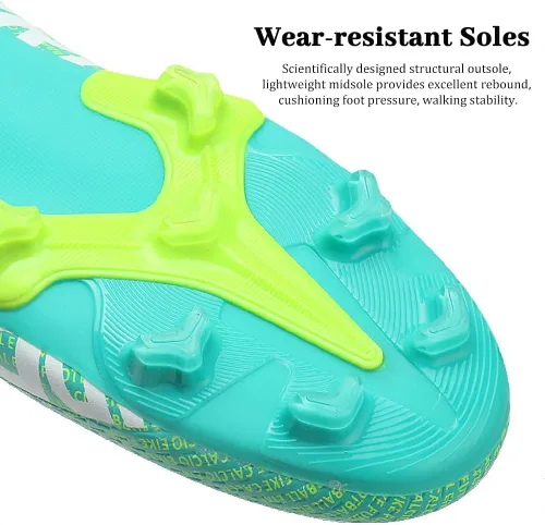Vista 3 de AOSENSS Zapatos deportivos de fútbol para hombre, botas de fútbol para mujer, antideslizantes, transpirables, para interiores y exteriores