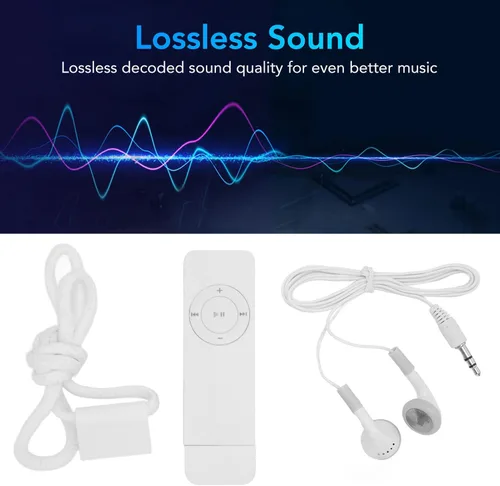 Vista 2 de Reproductor de MP3, 64 GB, reproductor de MP3 de música digital portátil sin pérdidas, reproductor de música MP3 de sonido HiFi portátil, mini