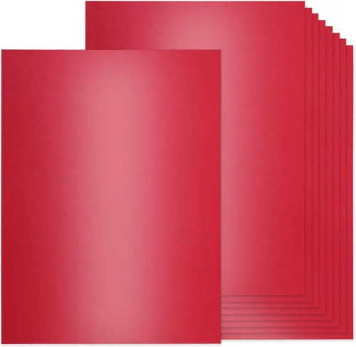 Vista 10 de 36 hojas de cartulina brillante crema, papel de cartulina metálica de 8.5 x 11 pulgadas, cubierta de 92 libras, papel marfil perlado de doble cara