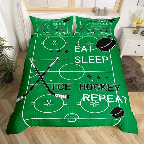 Vista 43 de jejeloiu Juego de ropa de cama de fútbol para niños, tamaño individual, juego de funda de edredón de fútbol para niños y niñas, funda de edredón