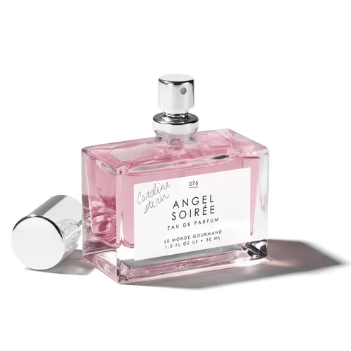 Vista 2 de Le Monde Gourmand Angel Soirée Eau de Parfum - 1 fl oz (30 ml) - Notas de perfume de lichia, malvavisco rosa, leche de rosa