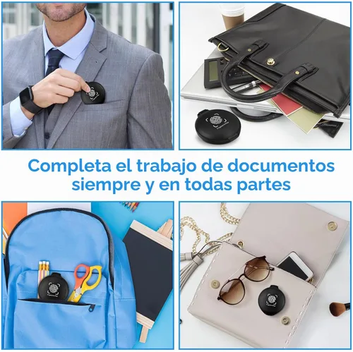 Vista 6 de ERKOON Almohadillas de tinta de huellas dactilares, almohadilla de tinta de huellas dactilares para suministros notariales, identificación, tarjetas