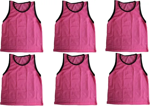 Vista 24 de BlueDot Trading Adult & Youth Scrimmage Training Vests for Soccer, Basketball & More – Available in 1, 6, 12, 24 Packs Naranja