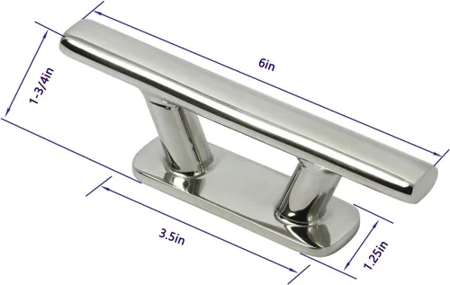 Vista 2 de 6 "acero inoxidable 316 resistente y elegante calas de amarre ovaladas para barcos marinos remolque cuerda de amarre.