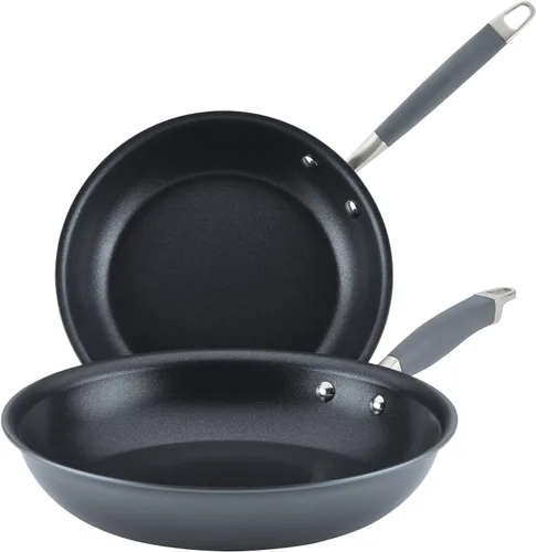 Vista 14 de Anolon Advanced - Sarténes antiadherentes de bronce anodizadas duras para el hogar (26,04 cm)