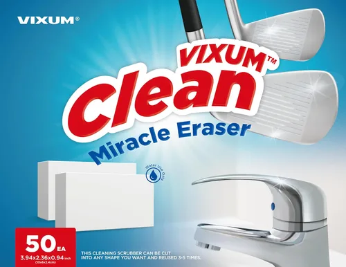 Vista 2 de CLEAN Miracle Eraser Pads - 50 unidades - Almohadillas de limpieza multisuperficie, sin químicos para el hogar